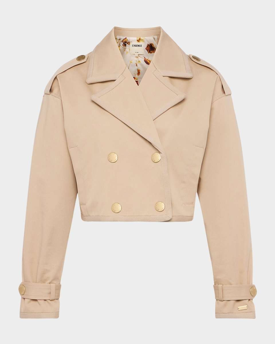 Kento Cropped Trench Coat